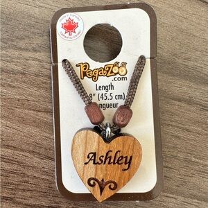 Pegazoo Wooden Engraved Ashley Necklace